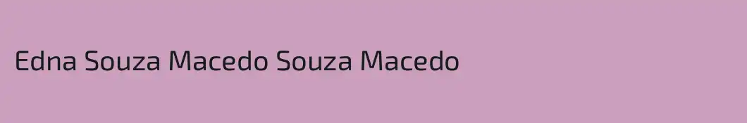 Edna Souza Macedo Souza Macedo